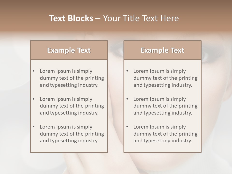 Beauty Portrait PowerPoint Template