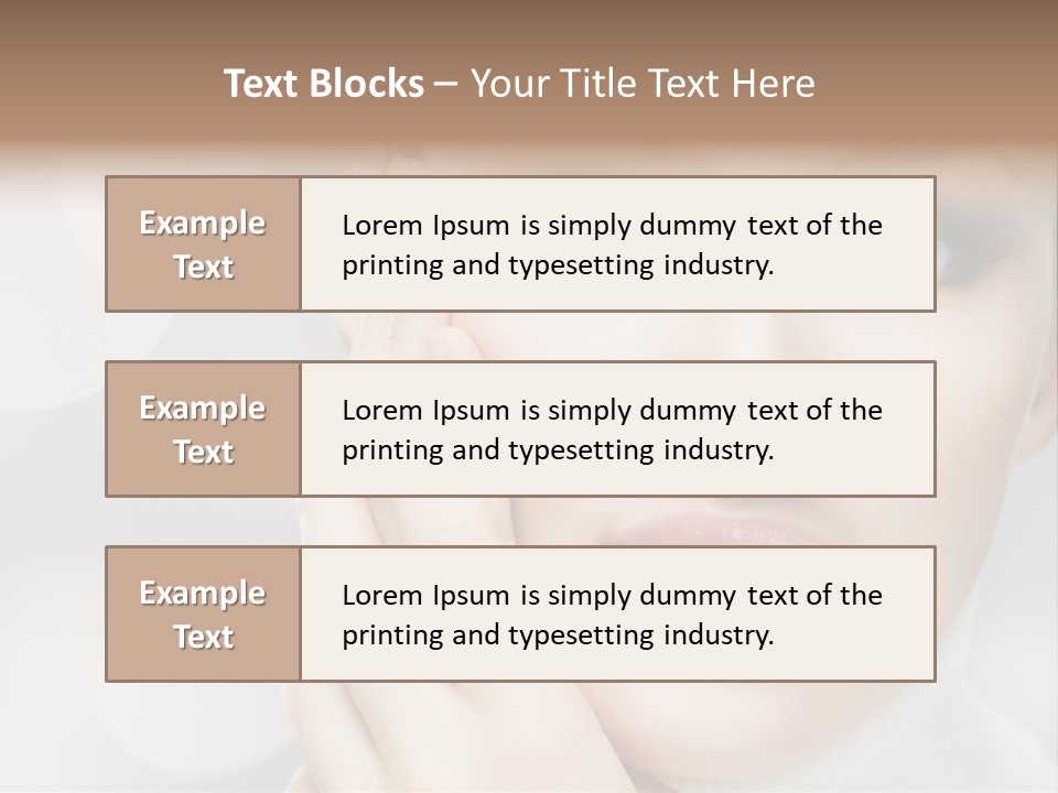 Beauty Portrait PowerPoint Template