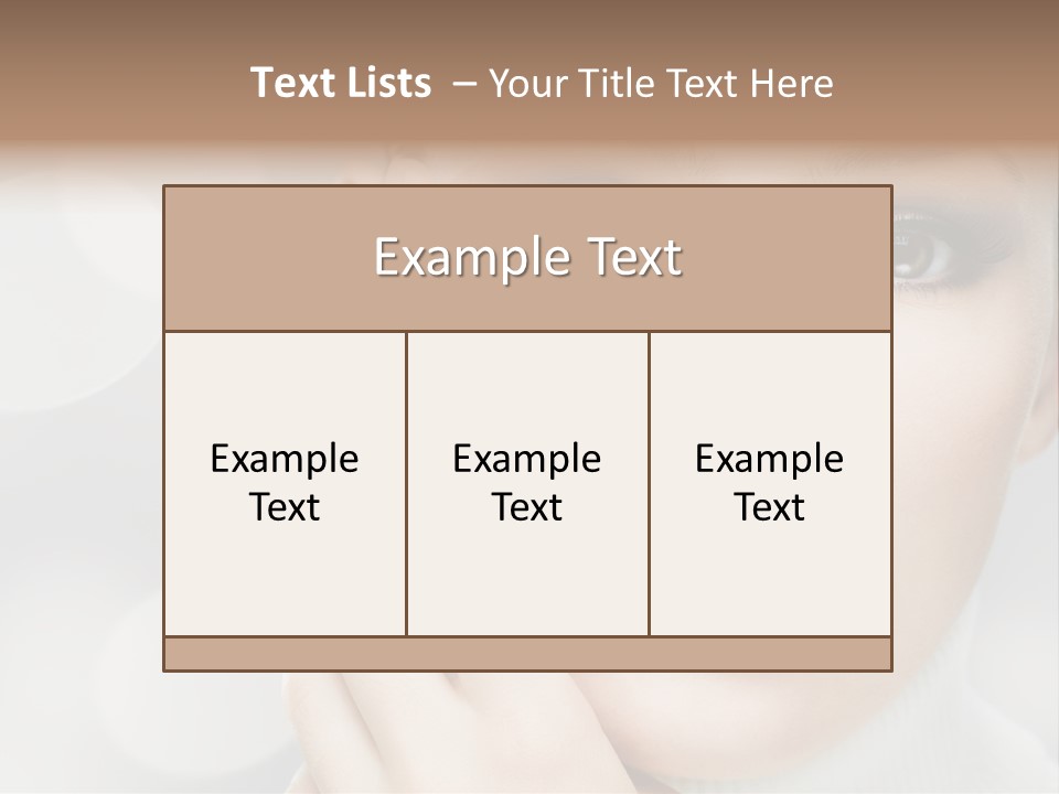 Beauty Portrait PowerPoint Template