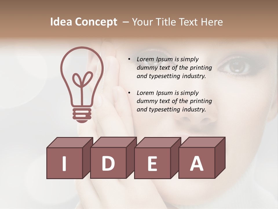 Beauty Portrait PowerPoint Template