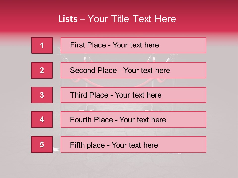 Industry Celebrity Prestige PowerPoint Template