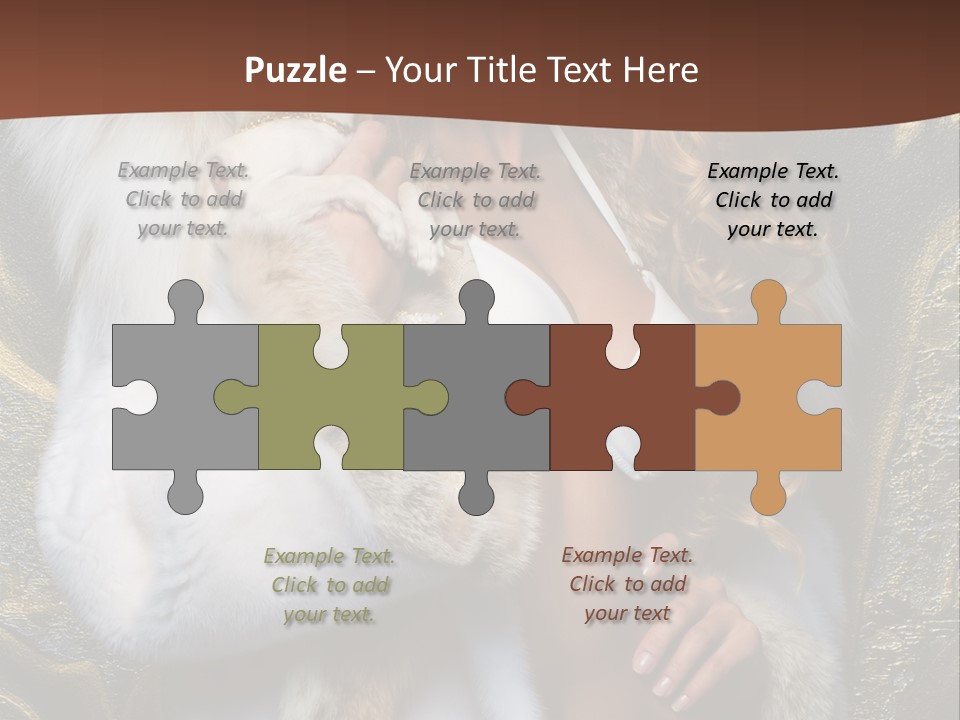 Woman In Fur Coat PowerPoint Template