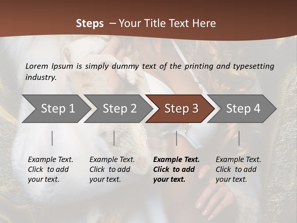 Woman In Fur Coat PowerPoint Template