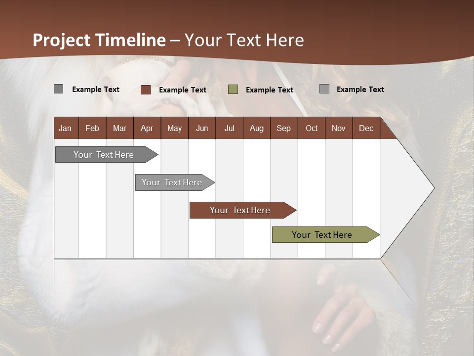 Woman In Fur Coat PowerPoint Template