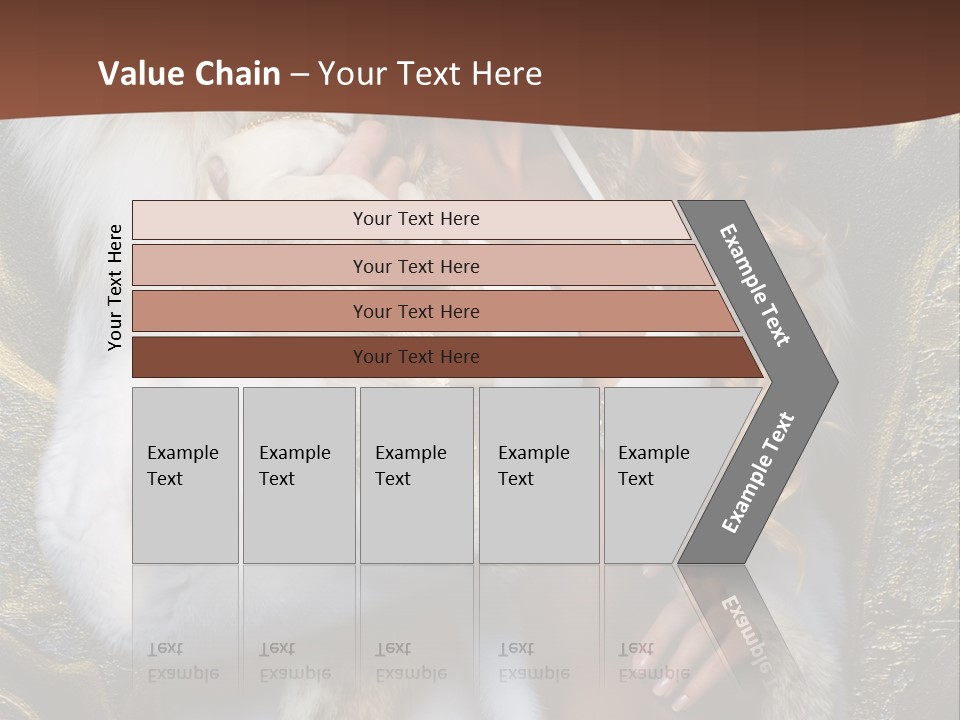 Woman In Fur Coat PowerPoint Template