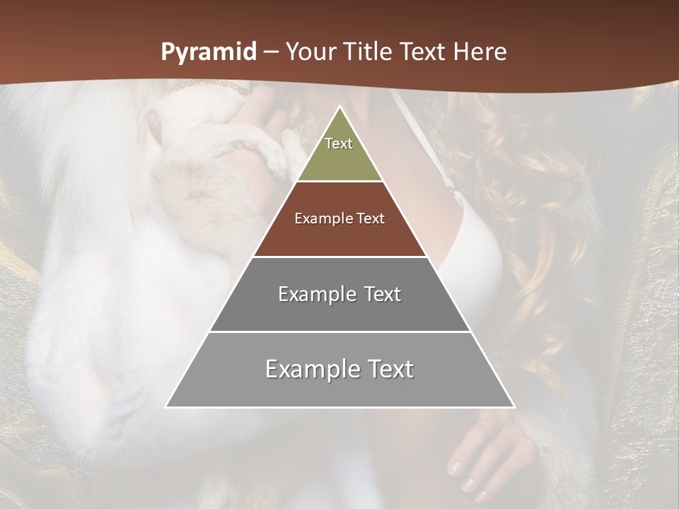 Woman In Fur Coat PowerPoint Template