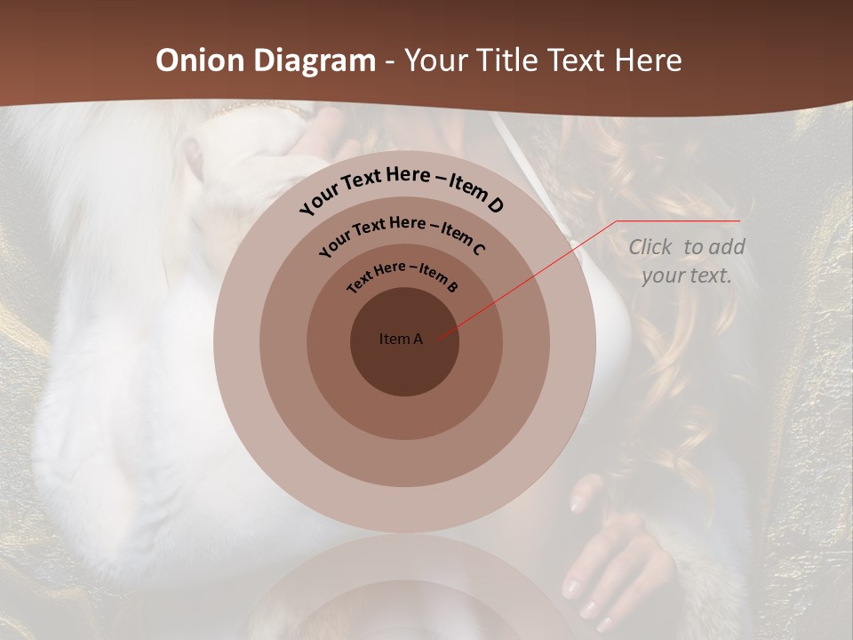 Woman In Fur Coat PowerPoint Template