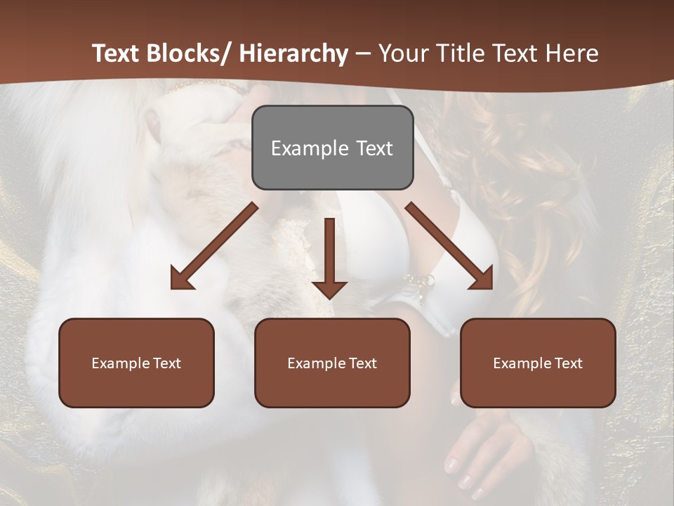 Woman In Fur Coat PowerPoint Template