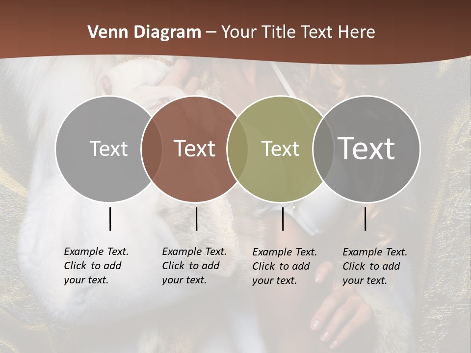 Woman In Fur Coat PowerPoint Template