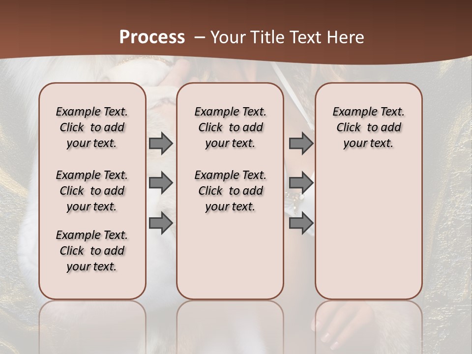 Woman In Fur Coat PowerPoint Template