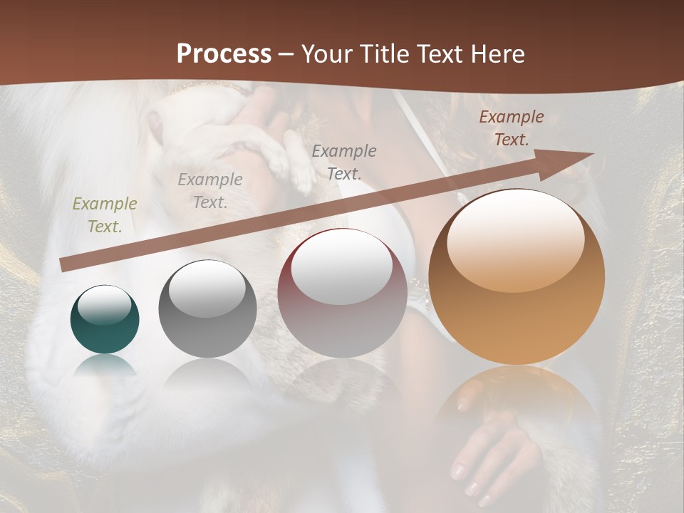 Woman In Fur Coat PowerPoint Template