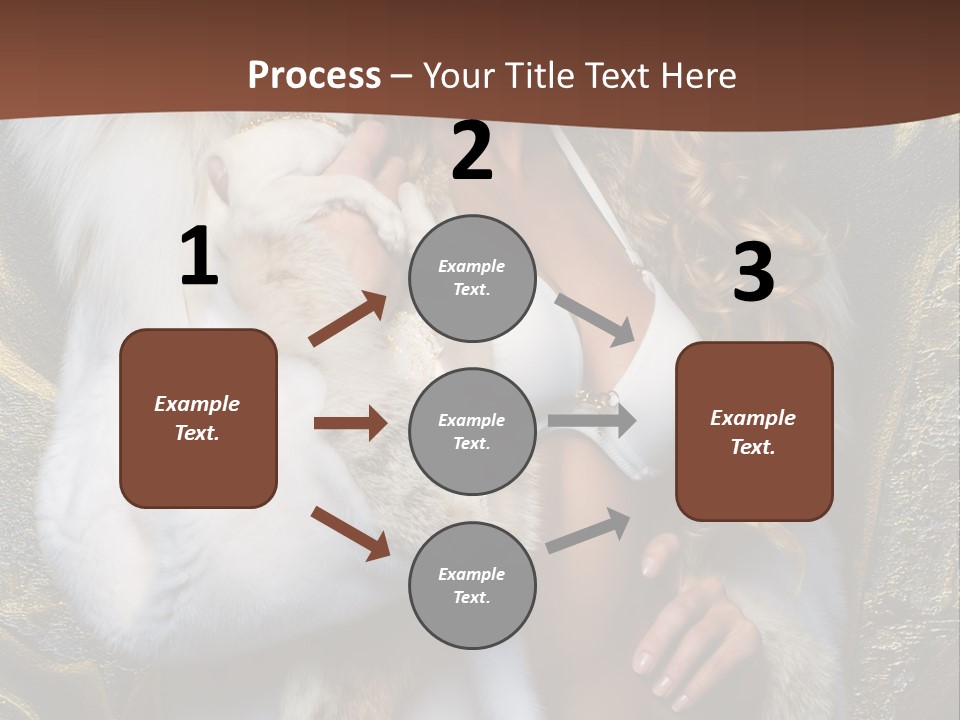 Woman In Fur Coat PowerPoint Template