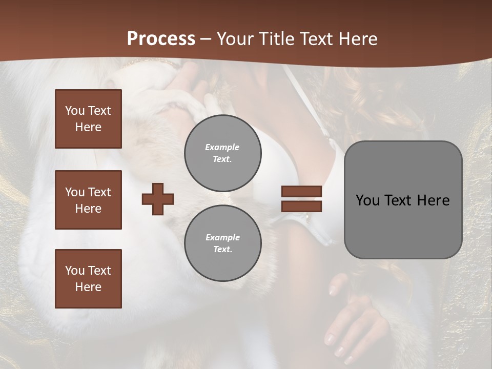 Woman In Fur Coat PowerPoint Template