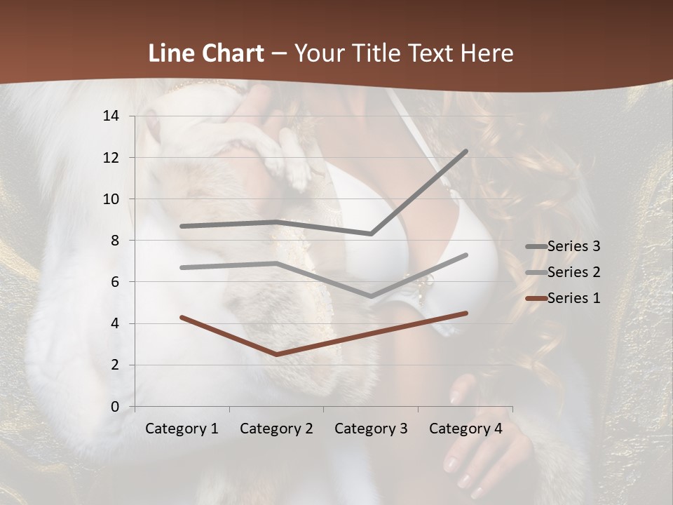 Woman In Fur Coat PowerPoint Template