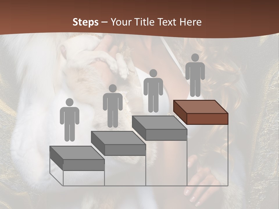 Woman In Fur Coat PowerPoint Template
