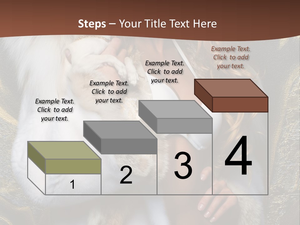 Woman In Fur Coat PowerPoint Template