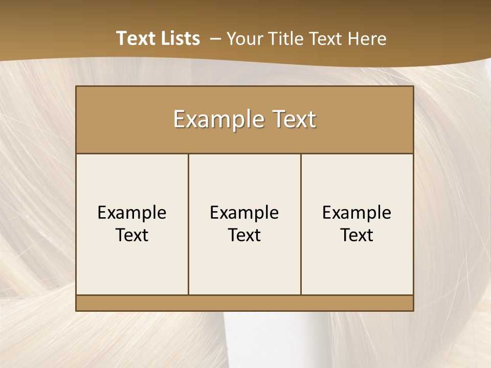 Hair Backgrounds PowerPoint Template