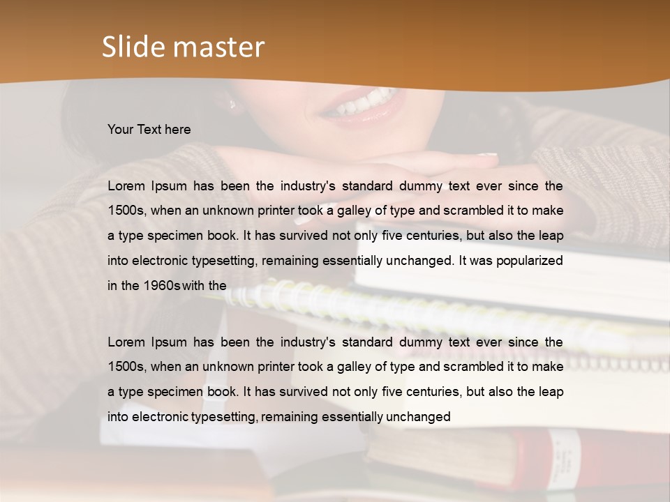 Girl People Building PowerPoint Template