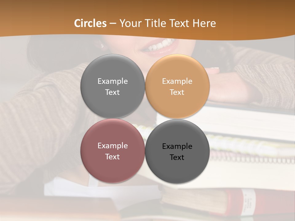 Girl People Building PowerPoint Template