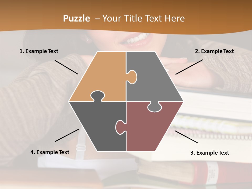 Girl People Building PowerPoint Template