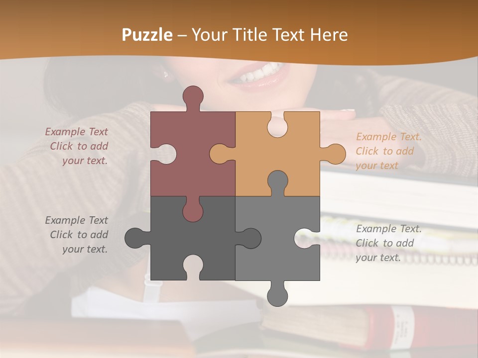 Girl People Building PowerPoint Template