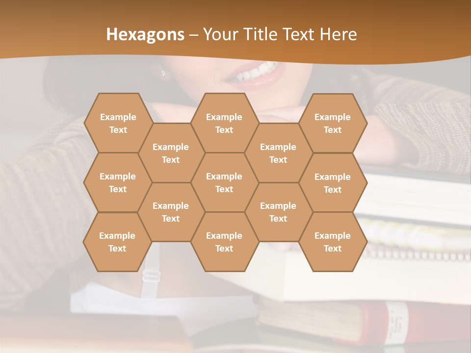 Girl People Building PowerPoint Template