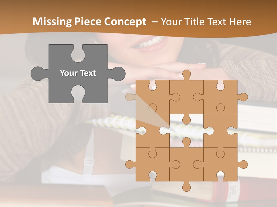 Girl People Building PowerPoint Template