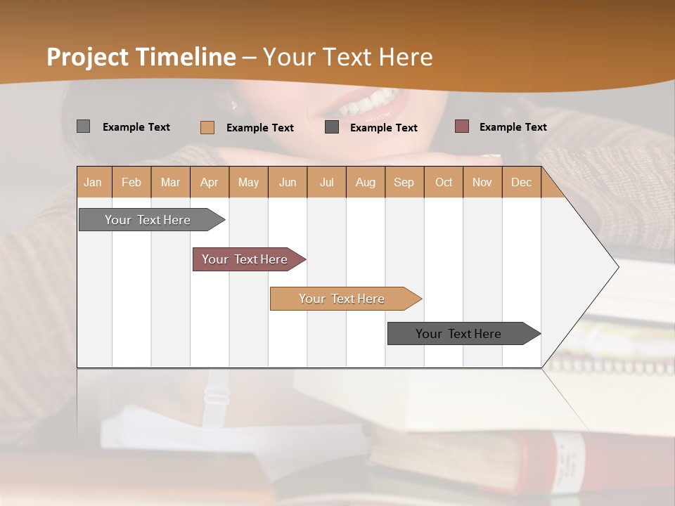 Girl People Building PowerPoint Template