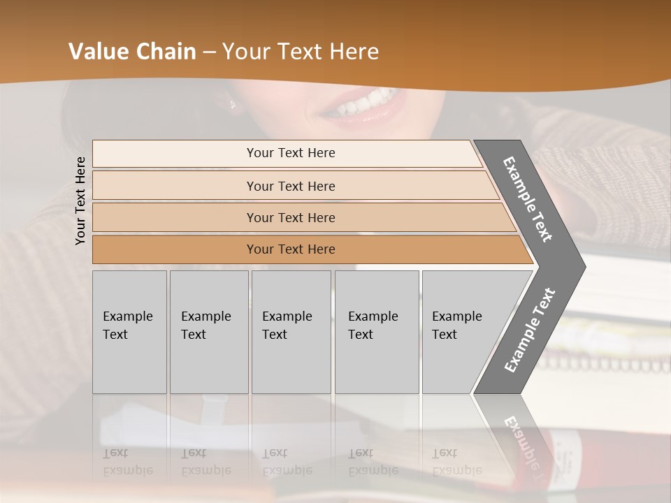 Girl People Building PowerPoint Template