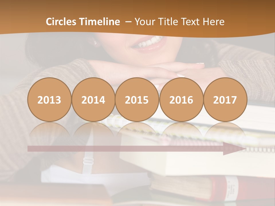 Girl People Building PowerPoint Template