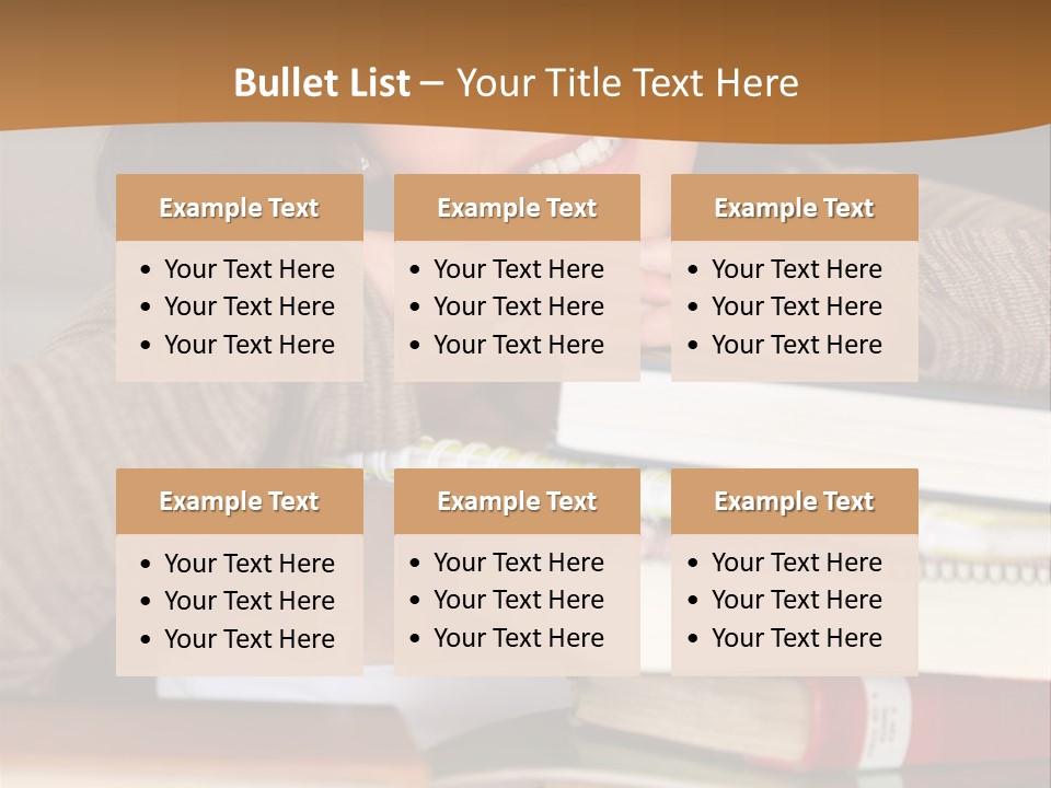 Girl People Building PowerPoint Template