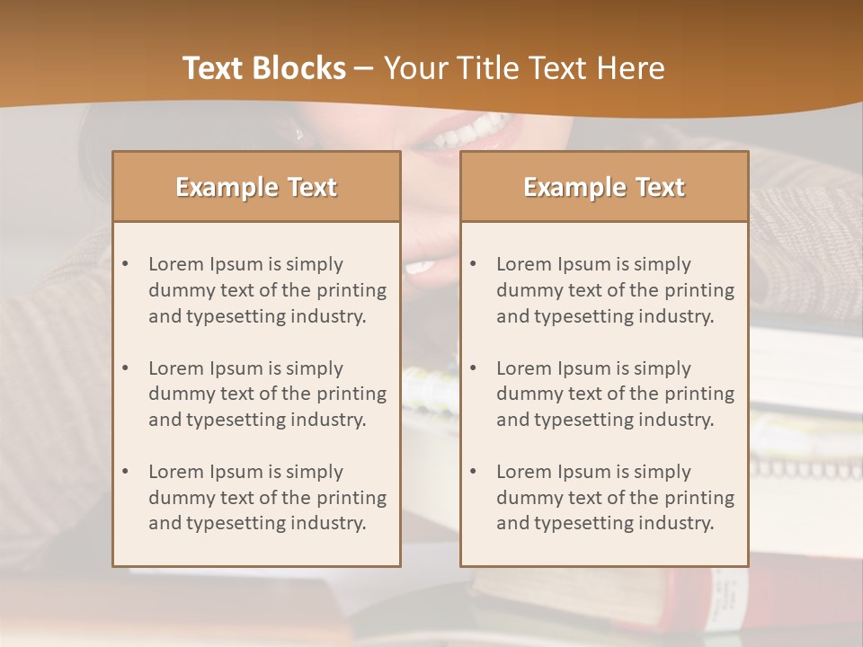 Girl People Building PowerPoint Template