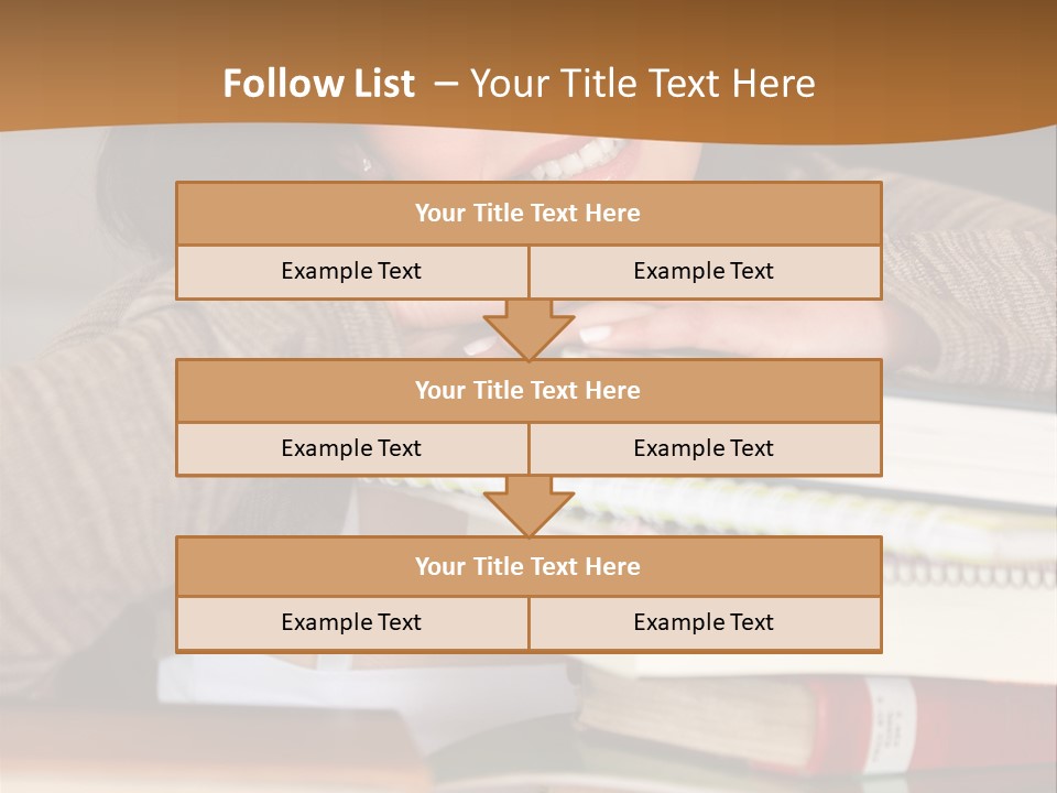 Girl People Building PowerPoint Template