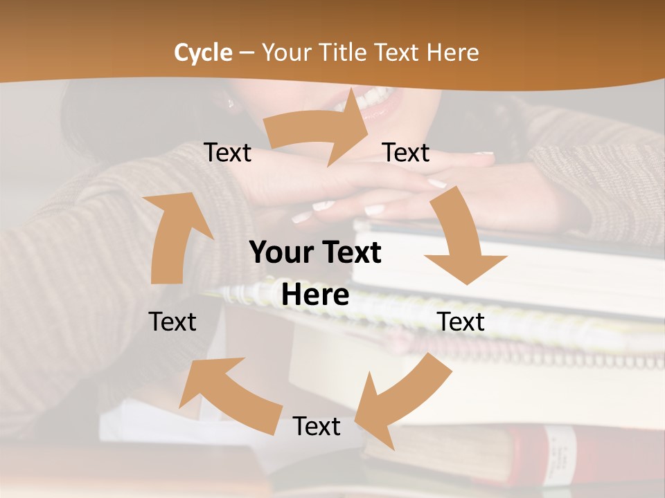 Girl People Building PowerPoint Template