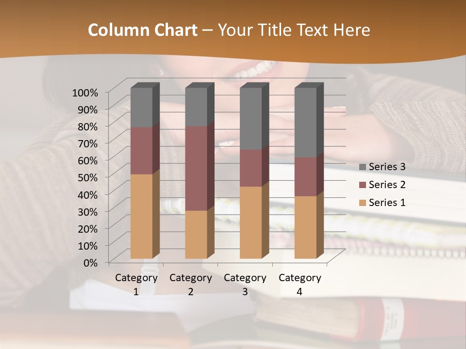 Girl People Building PowerPoint Template