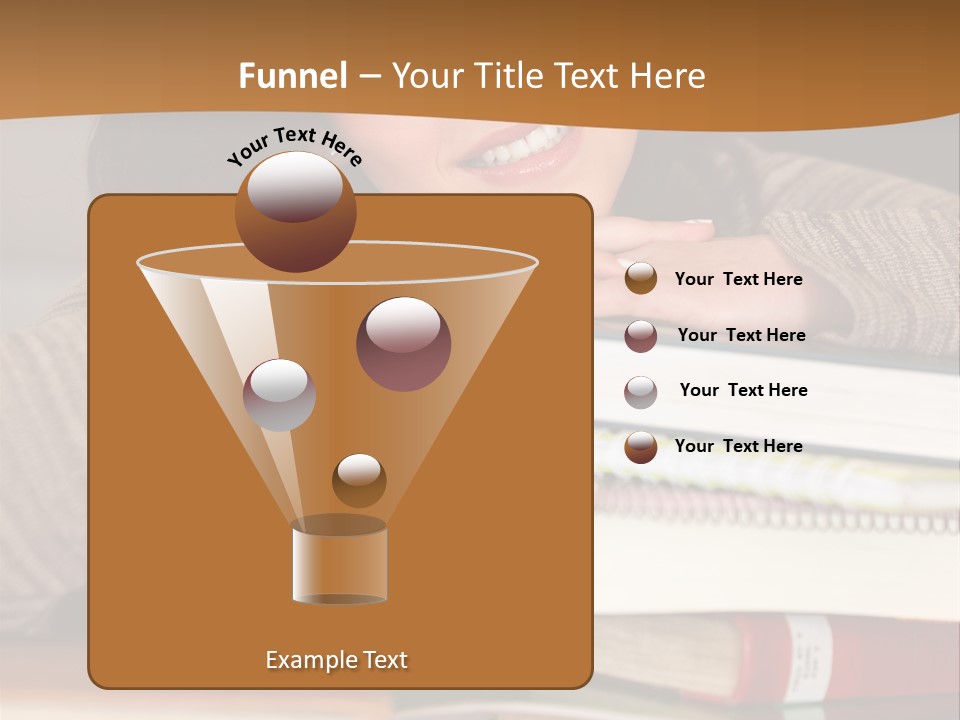 Girl People Building PowerPoint Template