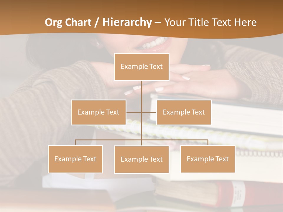 Girl People Building PowerPoint Template