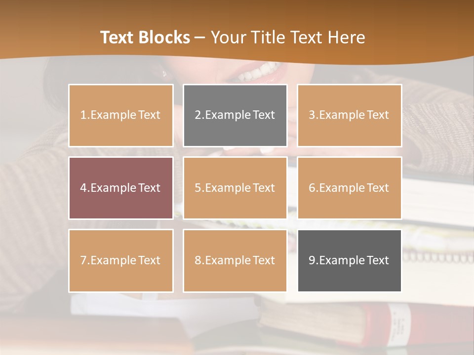 Girl People Building PowerPoint Template