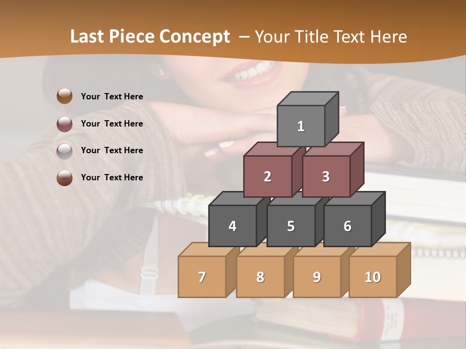 Girl People Building PowerPoint Template