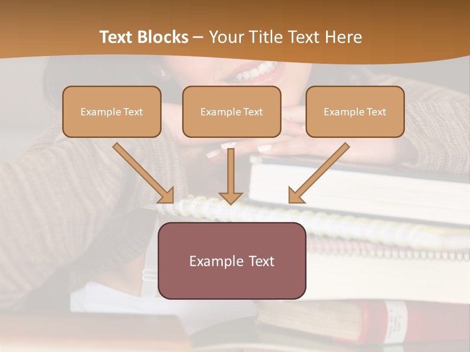 Girl People Building PowerPoint Template