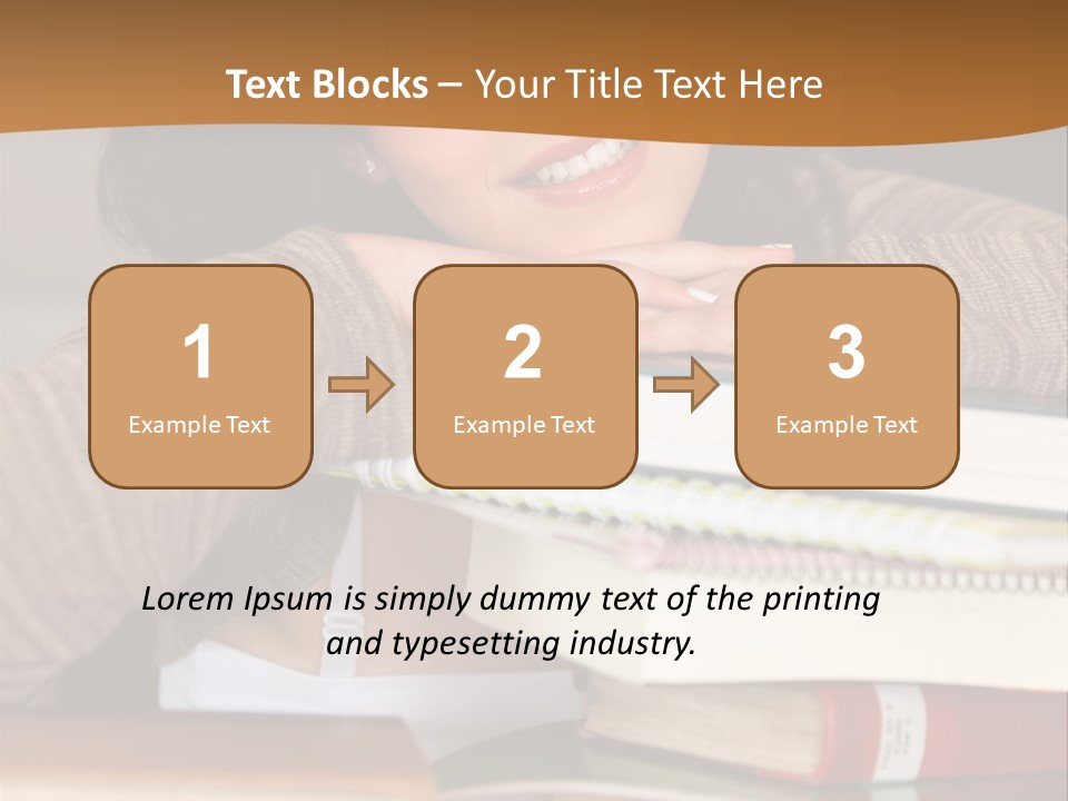 Girl People Building PowerPoint Template