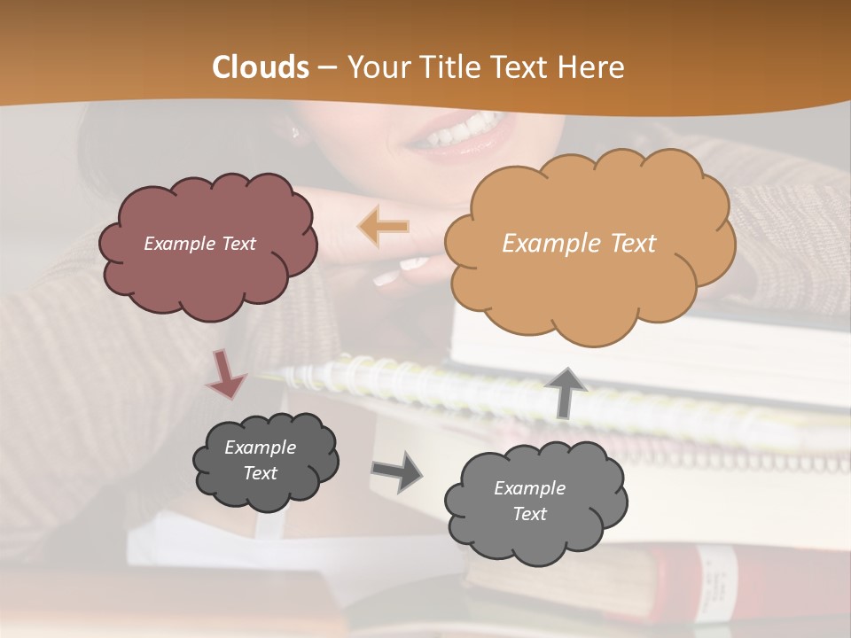 Girl People Building PowerPoint Template