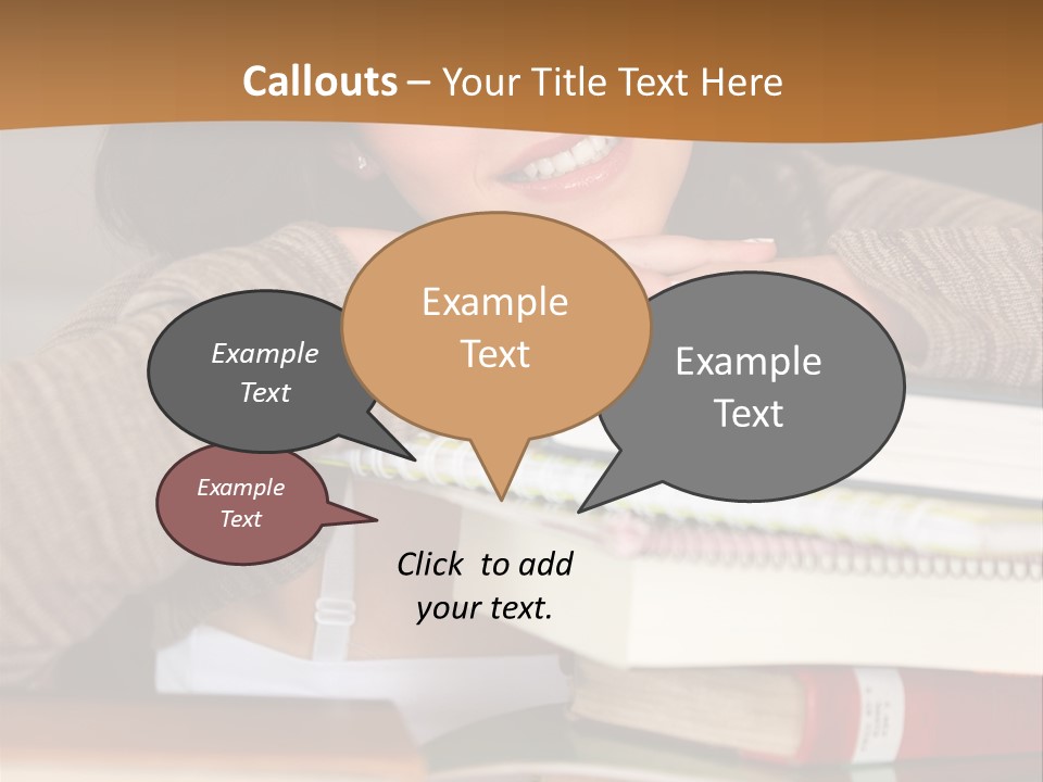 Girl People Building PowerPoint Template