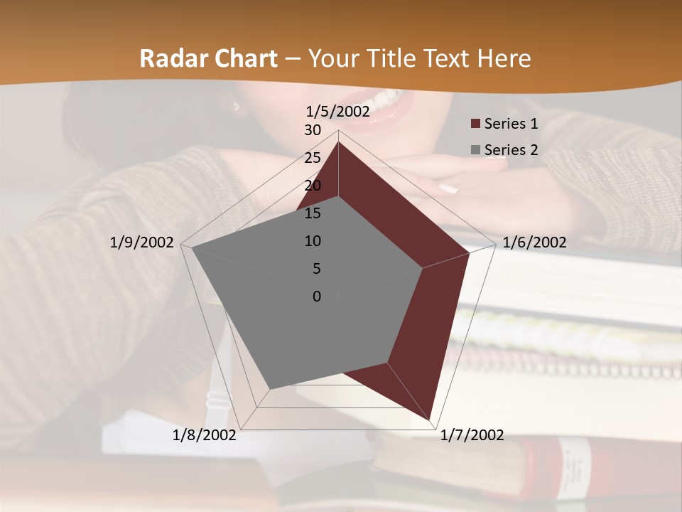 Girl People Building PowerPoint Template