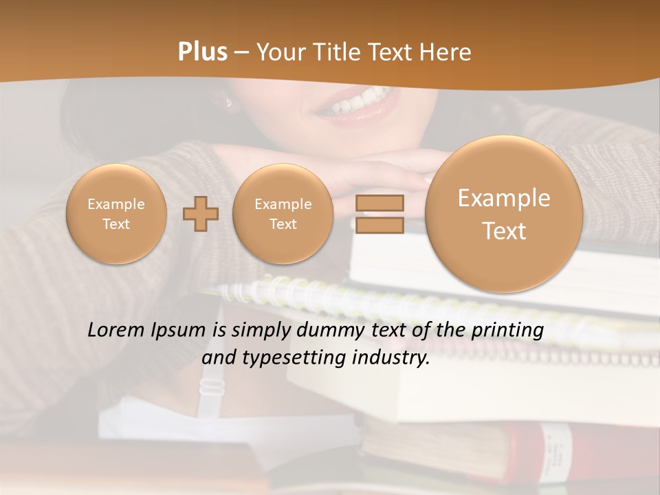 Girl People Building PowerPoint Template