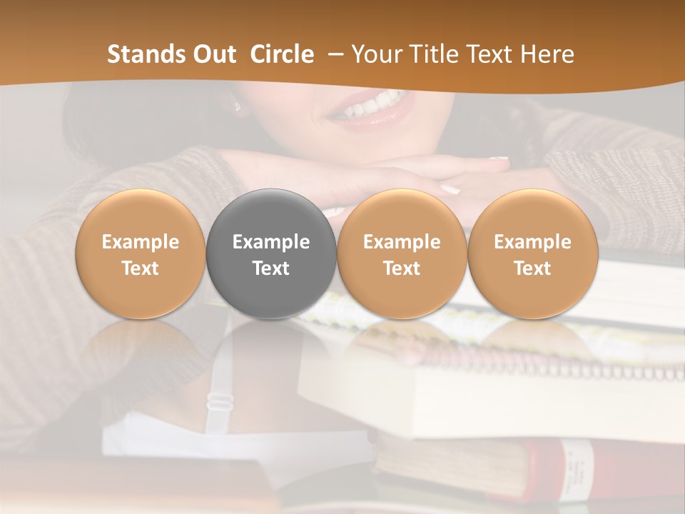 Girl People Building PowerPoint Template