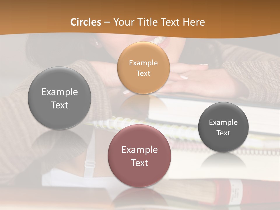 Girl People Building PowerPoint Template