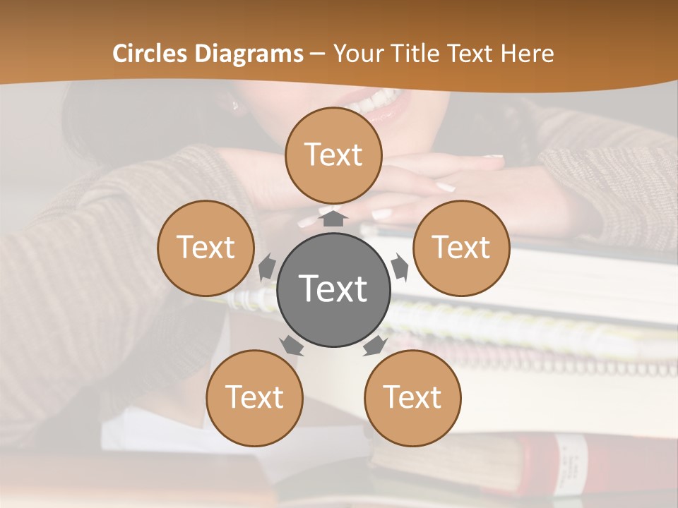 Girl People Building PowerPoint Template