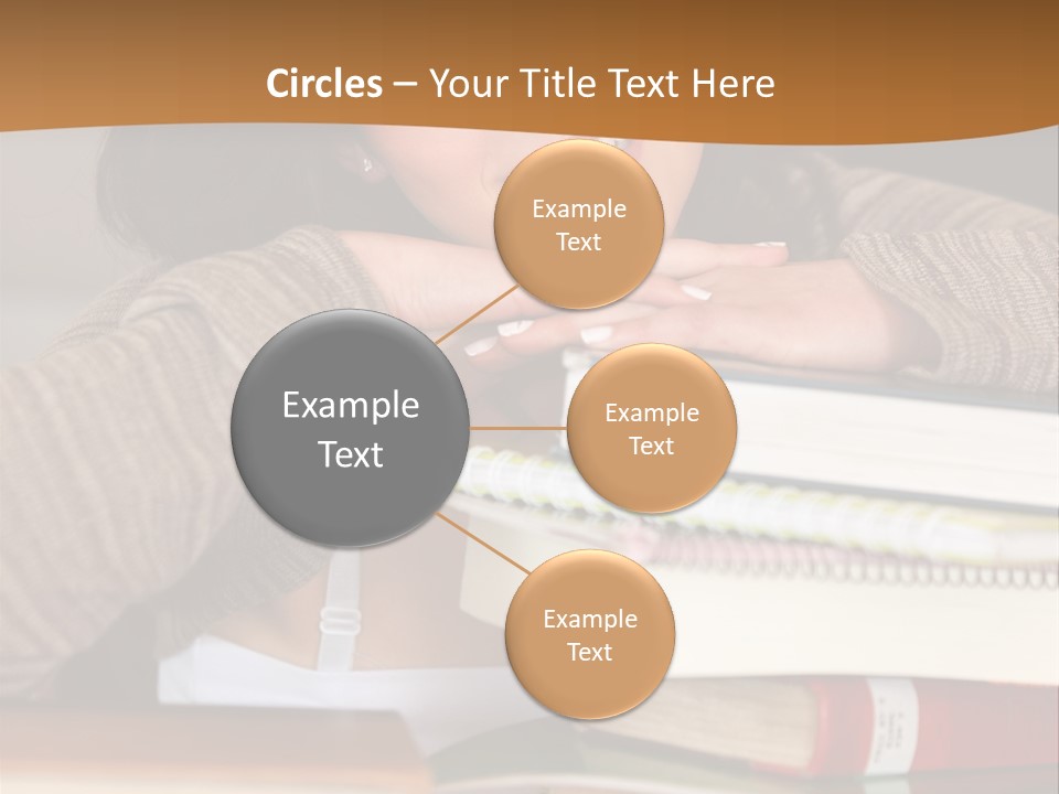 Girl People Building PowerPoint Template