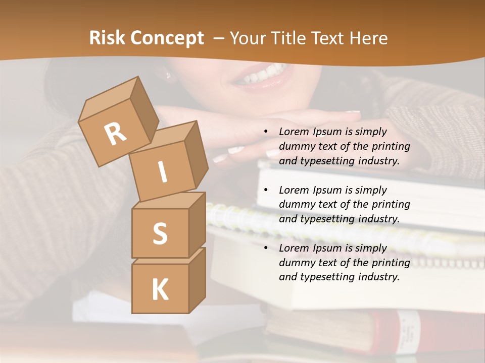 Girl People Building PowerPoint Template